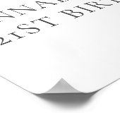 Poster Tini Bit Older Martini Birthday Party Welcome Sign (Coin)