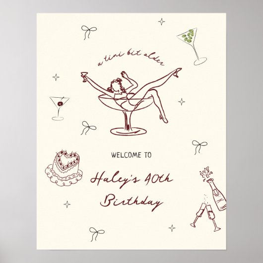 Poster Tini Bit Plus Ancienne Main Quirky Dessinée Bienve (Devant)