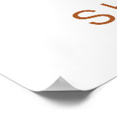 Poster TINLEY Boho Terracotta Sun Rainbow Baby shower (Coin)