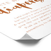 Poster TINLEY Terracotta Rainbow Late Night Diapers Poste (Coin)