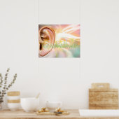 Poster Tinnitus, illustration conceptuelle d'ordinateur. (Cuisine)