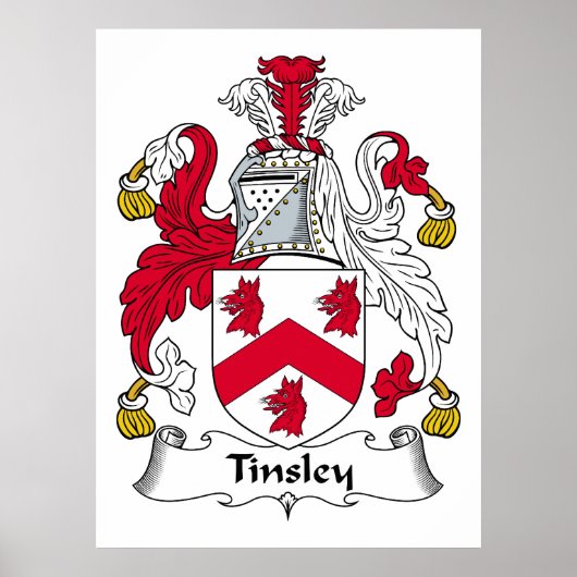Poster Tinsley Family Crest (Devant)