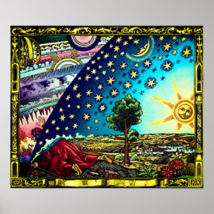 Poster Tint de contraste du dôme de flammarion