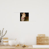 Poster Tiny Tinker la vache portant bling. (Cuisine)