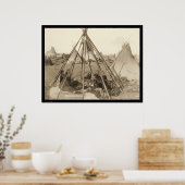 Poster Tipi de Mme American Horse SD 1891 (Cuisine)