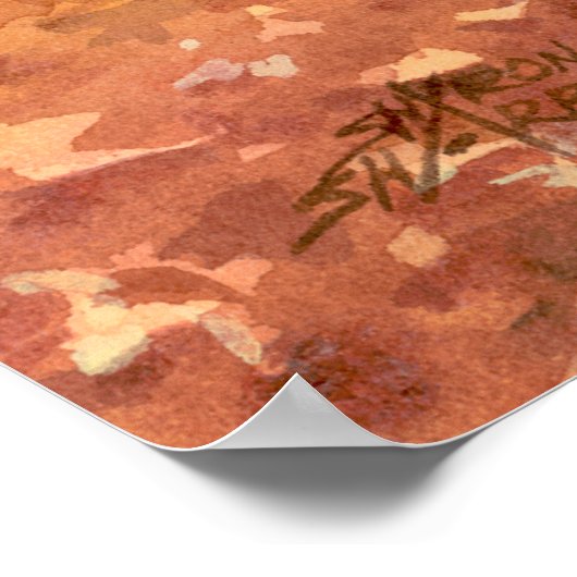 Poster TIPI FEUILLES par SHARON SHARPE (Coin)