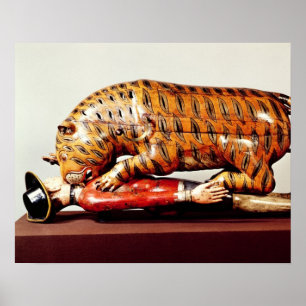 Poster Tipu's Tiger, c.1790 (wood)