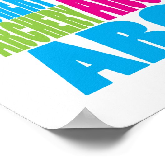 Poster Tir à arc coloré (Coin)