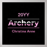 Tir à l'arc Art moderne minimaliste - Arche rose