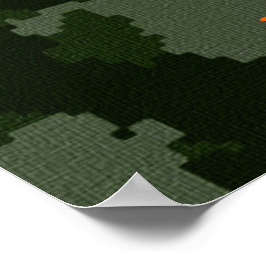 Poster Tir à l'arc Camo (Coin)