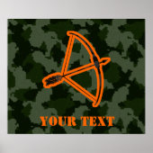 Poster Tir à l'arc Camo (Devant)