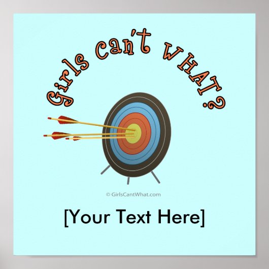 Poster Tir à l'arc Cible (Devant)