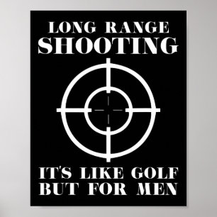 Poster Tir à Longue Distance C'est Comme le Golf Mais Pou