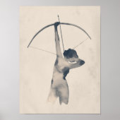 Poster Tir aquarelle (Devant)