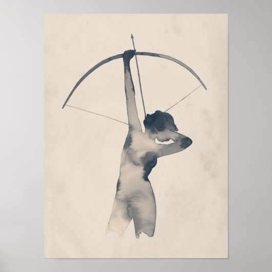 Poster Tir aquarelle (Devant)