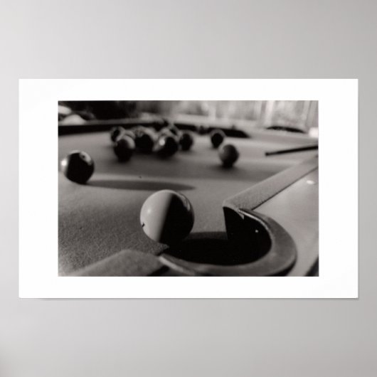 Poster Tir au billard (Devant)