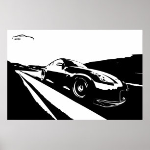 Poster Tir de roulement de Nissan 350z