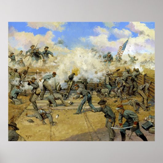 Poster Tir et être Damné par Keith Rocco Fort Gregg (Devant)