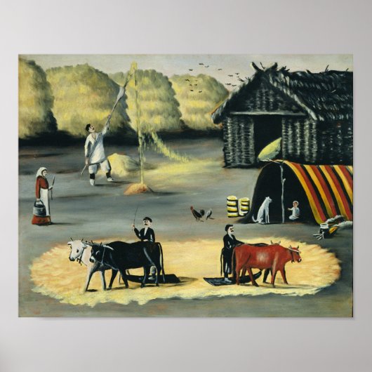 Poster Tir le sol dans un pays géorgien (Devant)