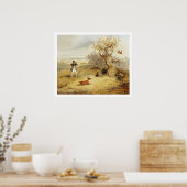 Poster Tir sur les faisans (huile sur toile) 3 (Cuisine)