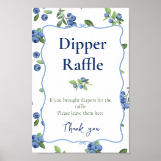 Poster Tirage au sort de couche Bleuet Aquarelle
