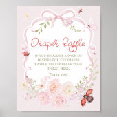Poster Tirage au sort de couche pour fille Love Bug Bow (Devant)