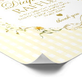 Poster Tirage au sort de couche Silly Goose gingham neutr (Coin)