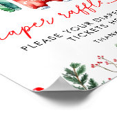 Poster Tirage au sort de couches pour Baby Shower du Père (Coin)