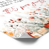 Poster Tirage au sort de la date de naissance Joyeux jeu (Coin)