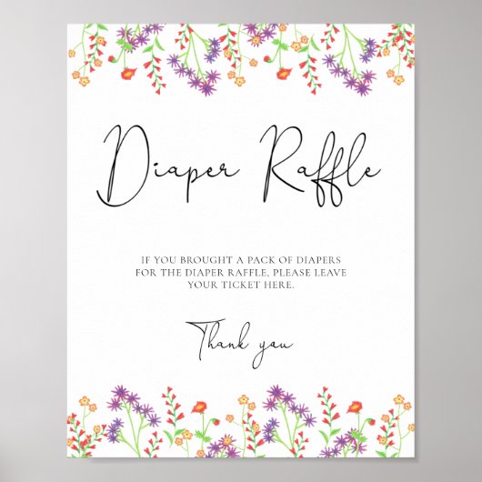 Poster Tirage de couche pour fleurs sauvages (Devant)