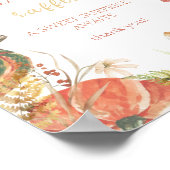 Poster Tirage de Couches Botanique Citrouille (Coin)
