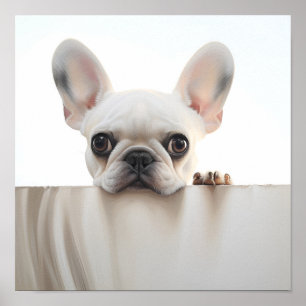 Poster tirage de l'adorable bulldog