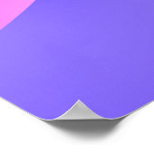 Poster Tirage de puissance GRL & Feminist Feminist Purple (Coin)