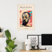 Poster Tirages d'art de Matisse - Autoportrait expressif (Bureau à domicile)
