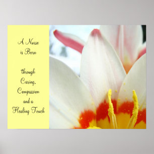 Poster Tirages d'art infirmière née Soins Compassion Guér