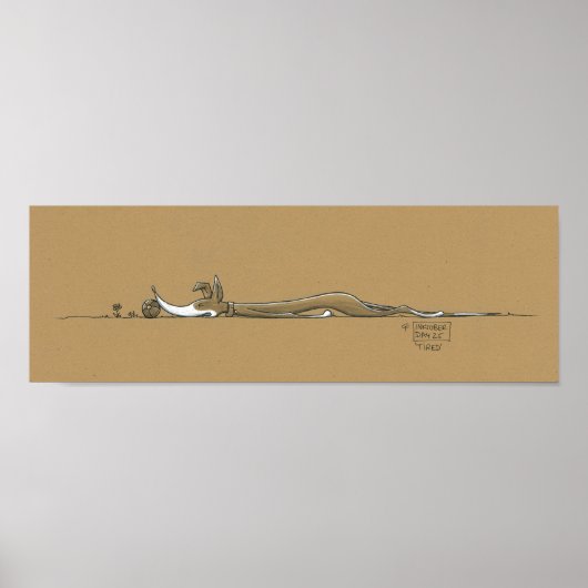 Poster Tired (Devant)