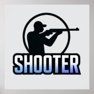 Poster Tireur - Marksman Silhouette Premium Design