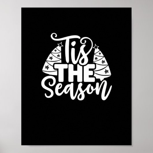 Poster Tis Season To Careful - Retro Vintage Style (Devant)