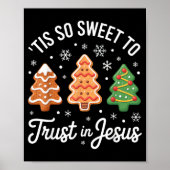 Poster Tis So Sweet To Trust In Jesus - Festive Christian (Devant)