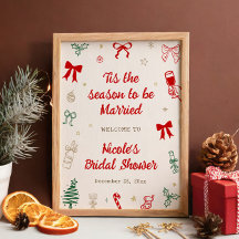 Tis the Season Christmas Bridal Shower Welcome