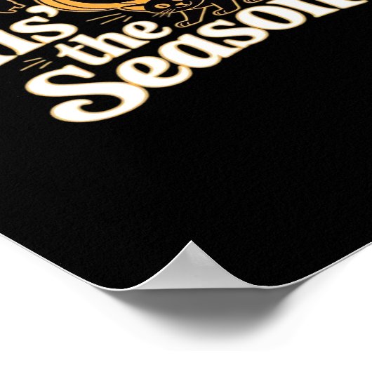 Poster Tis The Season Halloween Bats Pumpkin Fall Funny C (Coin)