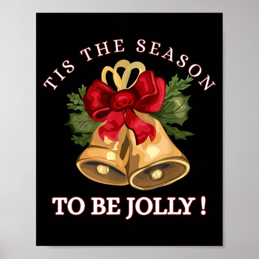 Poster Tis The Season To Be Jolly Festive Christmas Holid (Devant)