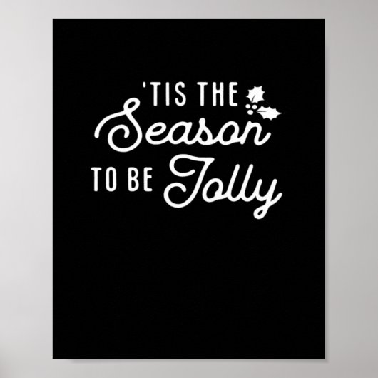 Poster Tis The Season To Jolly Retro Style (Devant)
