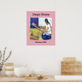 Poster Tissage par Diego Rivera (1936) (Cuisine)