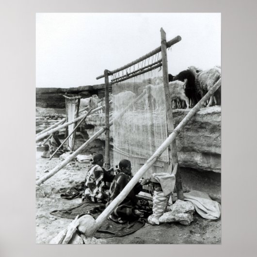 Poster tisserands navajo, vers 1914 (Devant)