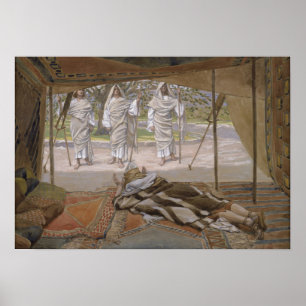 Poster Tissot - Abraham et les trois anges 1896