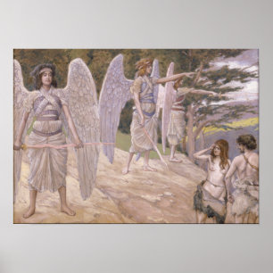 Poster Tissot - Adam et Eve chassés du Paradis