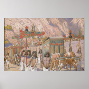 Poster Tissot - Le corps de Jacob est transporté en Égypt