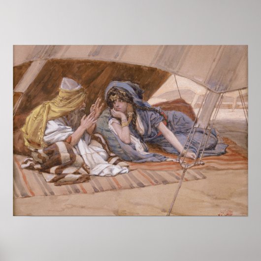 Poster Tissot - Les conseils d'Abram à Saraï (Devant)