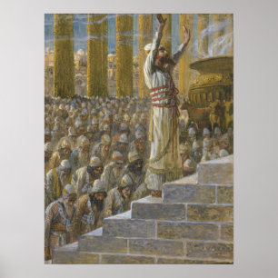 Poster Tissot - Salomon consacre le temple à Jérusale…